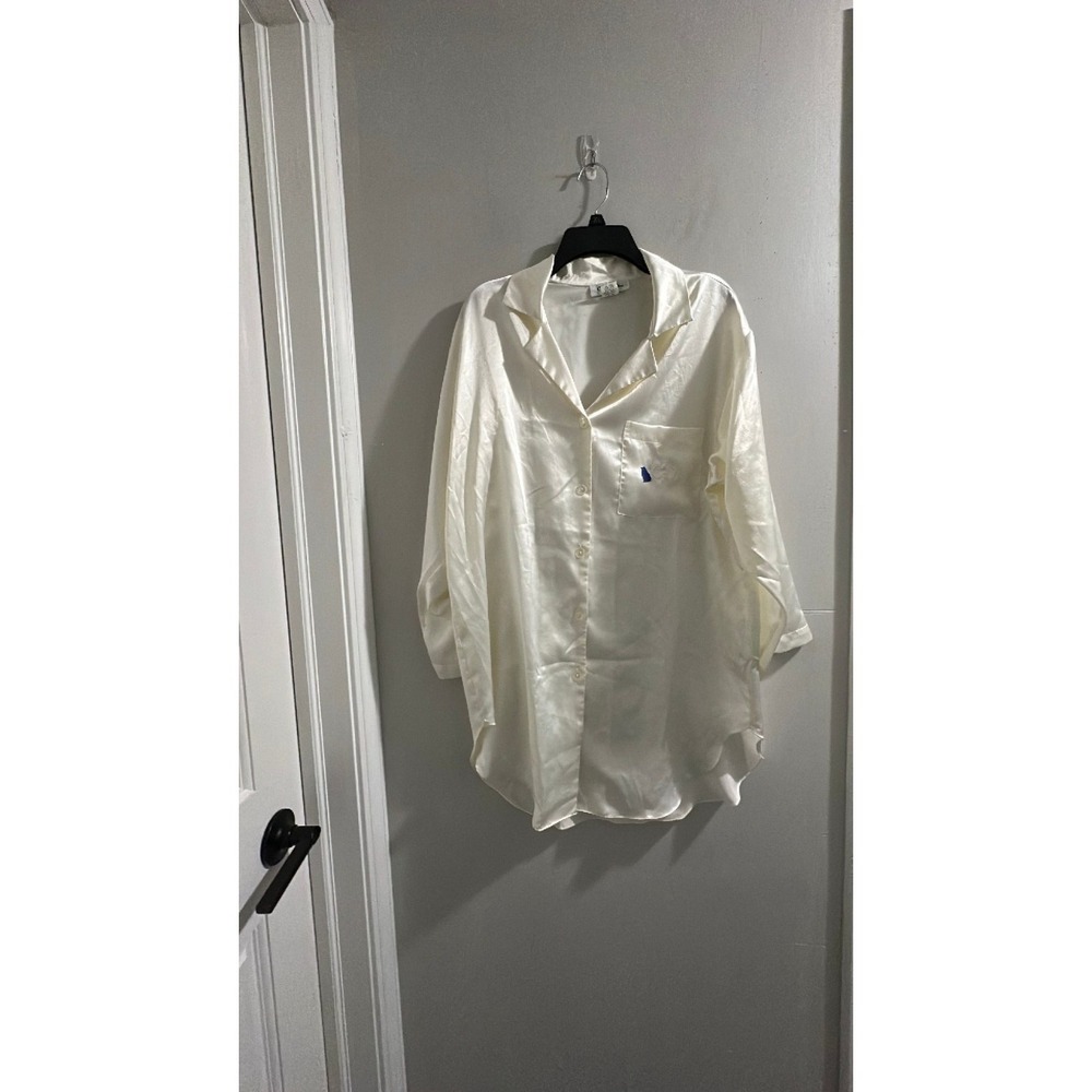 vintage Christian Dior ivory long shirt oversized
